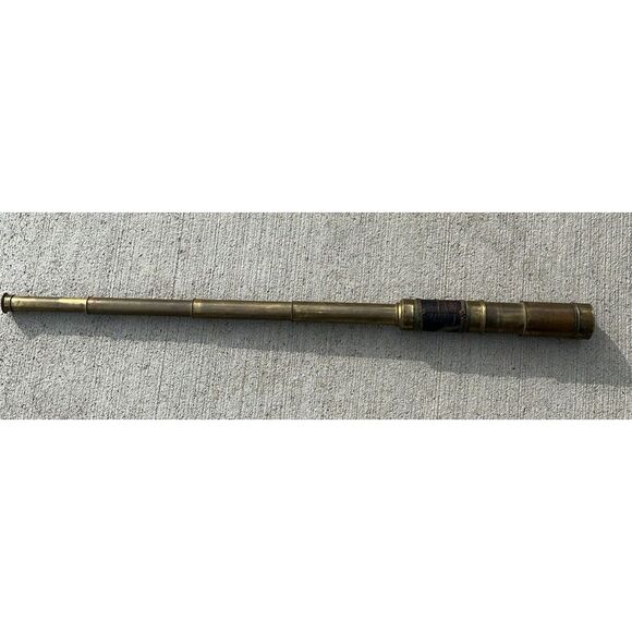 Antique Brass Capt. Spyglass- Very Old- 4 Draw, 1800´s...